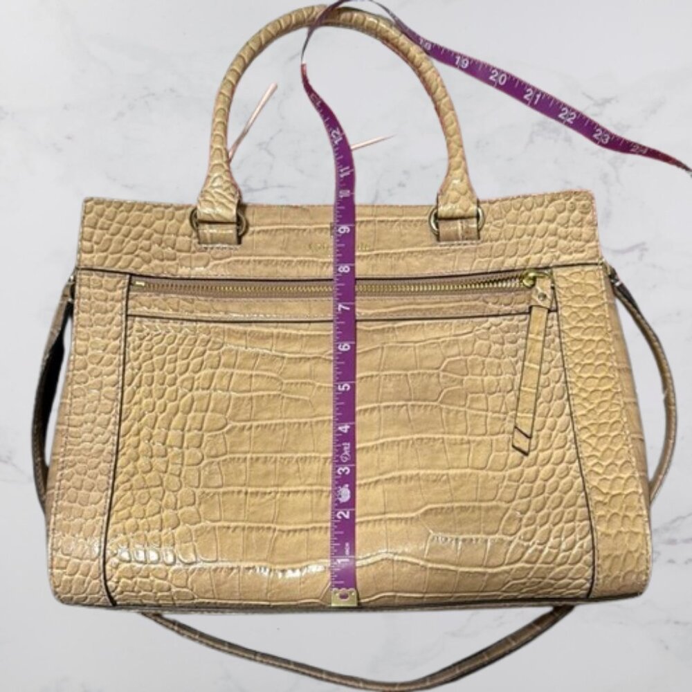 Cream Kate Spade Romy Perri Lane Croco Rosy Beige Bag - Picture 15 of 15